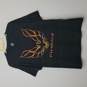 Firebird GM Black & Orange Graphic Short Sleeve T-shirt L